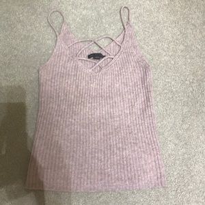 Pink sweater cami